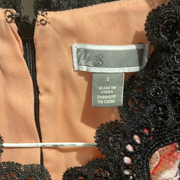 Chelsea28 Black Floral A Line Dress - Picture 4 of 6